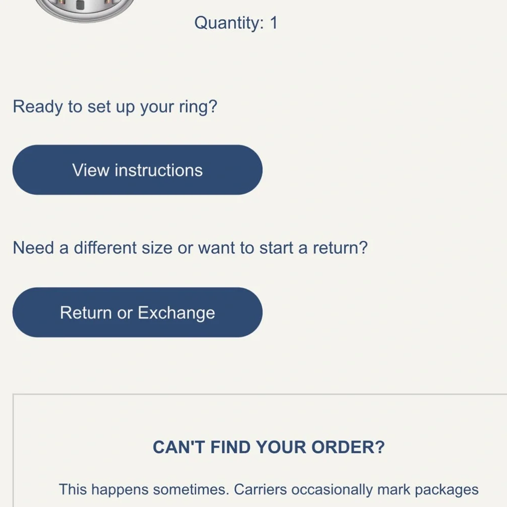 OURA ring version 4 in size 6! Silver